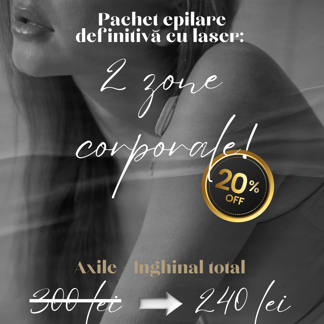 Epilare Definitivă Laser - Pachet Axile + Inghinal Total